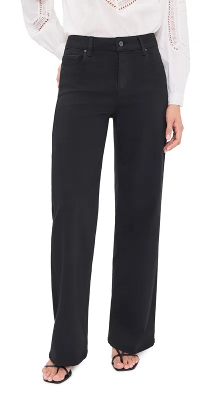 Paige Anessa Wide Leg Jeans Black Shadow