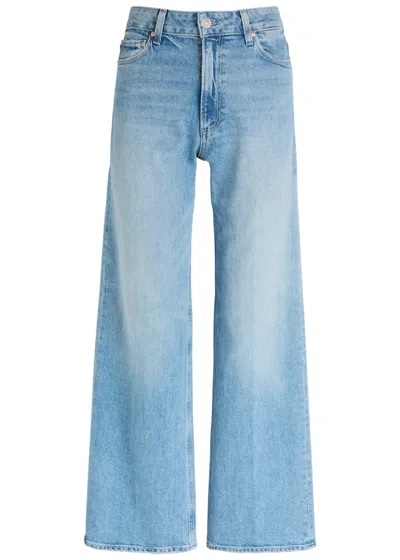 Paige Anessa Wide-leg Jeans In Blue