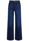 Paige Anessa Wide-leg Jeans In Blue
