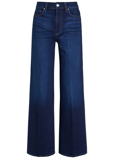 Paige Anessa Wide-leg Jeans In Blue