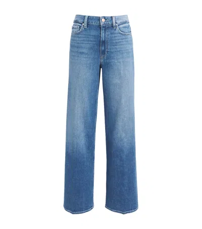 Paige Anessa Wide-leg Jeans In Blue