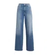 Paige Sasha High-rise Wide-leg Organic Cotton-blend Jeans In Blue