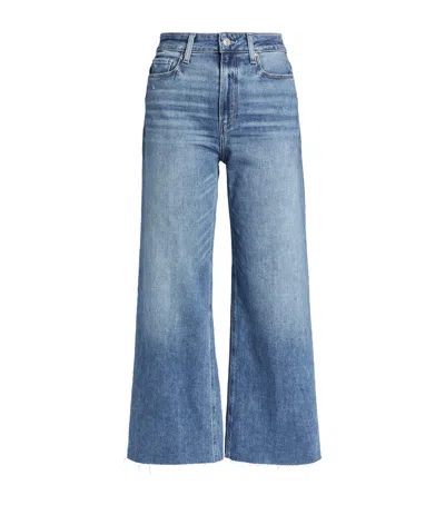 Paige Anessa Wide-leg Jeans In Blue