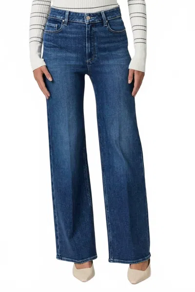 Paige Anessa Wide Leg Jeans In Aerial In Blue