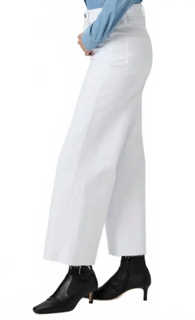 PAIGE ANESSA WIDE LEG JEANS IN CRISP WHITE