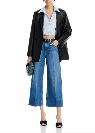 Paige Anessa Wide Leg Jeans In Le Club In Multi