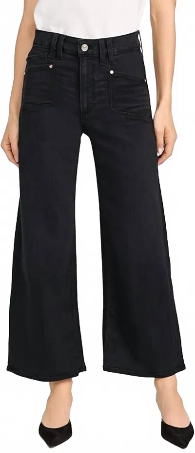 Paige Anessa Wide Leg Jeans With Set In Pockets In Renetta In Multi