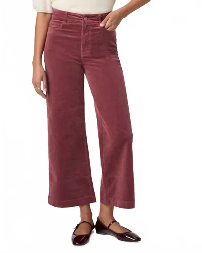 Paige Anessa Wide Leg Pants In Rose Tea In Red