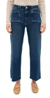 Paige Anessa Raw Hem Jeans With Set-in Pockets In Amoroso