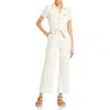 Paige Anessa Womens Wide Leg Short Sleeve Jumpsuit In Multi