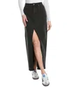 Paige Angela Denim Maxi Skirt In Blue