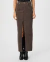 Paige Angela Maxi Skirt In Rich Chocolate In Brown
