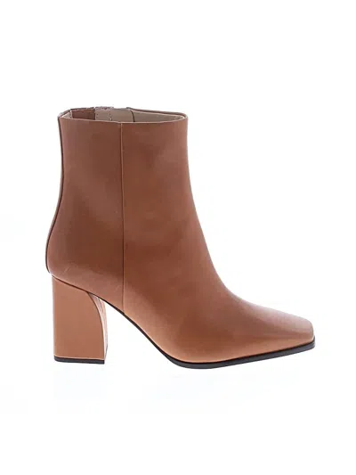 Pre-owned Paige Ankle Boots In Brown