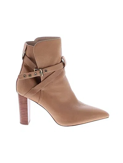 Pre-owned Paige Ankle Boots In Tan