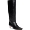 Paige Ansley Kitten Heel Knee High Boot In Black