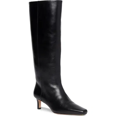 Paige Ansley Kitten Heel Knee High Boot In Black