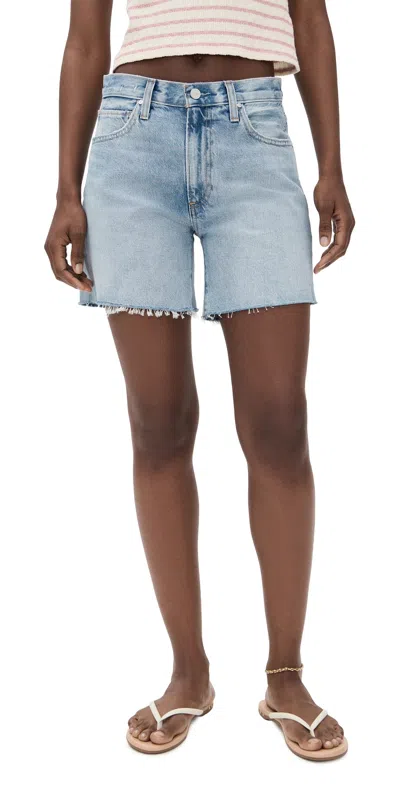 Paige Archie Grand Tour Long Shorts Grand Tour In Blue