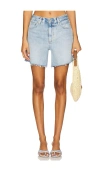 Paige Dylan Short With Raw Hem In My Girl Distressed In Blue
