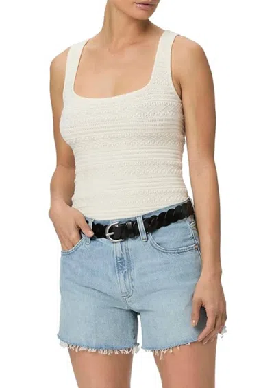 PAIGE ARCHIE RAW HEM JEAN SHORT IN DENIM