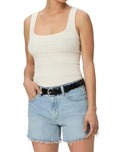 Paige Archie Short Raw Hem In Tayce Distressed In Multi