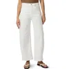 Paige Arellia Ankle Barrel Leg Jeans In Tonal Ecru