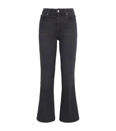 Paige Arellia Ankle Barrel-leg Jeans In Black