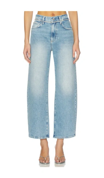 Paige Arellia Ankle Barrel Leg Jeans In Blue