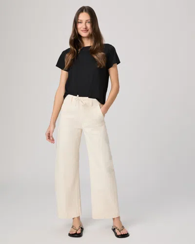 Paige Arellia Ankle Barrel Leg Pant In Neutral