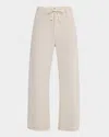 Paige Arellia Drawstring High Waist Ankle Barrel Leg Trouser Jeans
