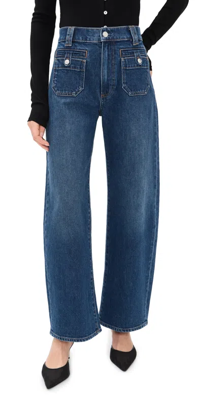 Paige Arellia Ankle Jeans With Welt Tab Patch Pockets Paradox In Blue