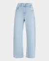 Paige Arellia Ankle Jeans With Wide Undone Hem In Fernanda With Wide Undone Hem