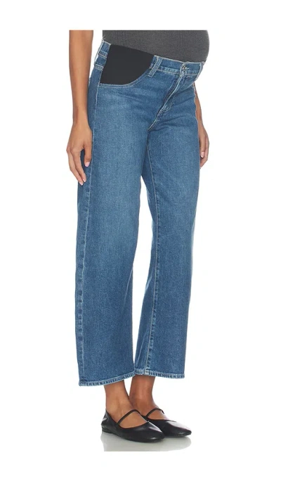 Paige Arellia Ankle Maternity Jeans In Blue