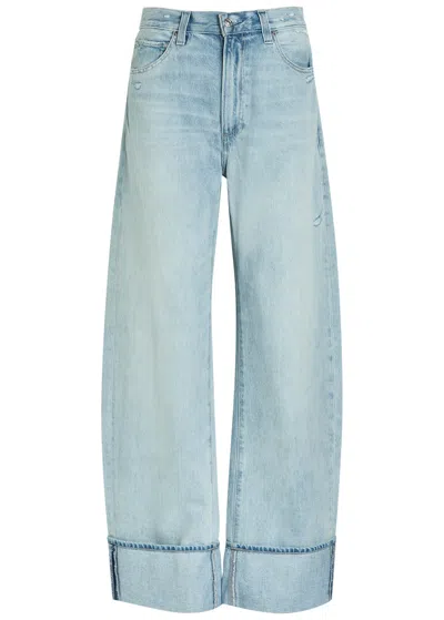 Paige Arellia Barrel-leg Jeans In Blue