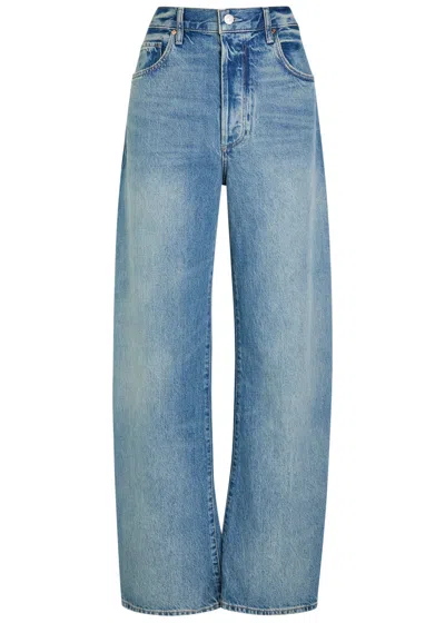 Paige Arellia Barrel-leg Jeans In Blue
