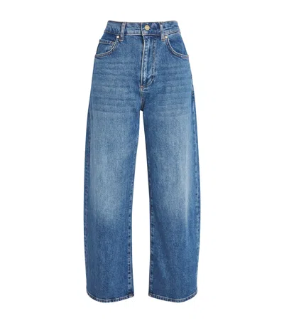 Paige Arellia Barrel-leg Jeans In Blue