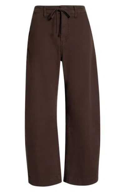 Paige Arellia Drawstring High Waist Ankle Barrel Pants In Multi