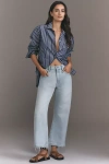 Paige Arellia High-rise Tapered Jeans In Blue