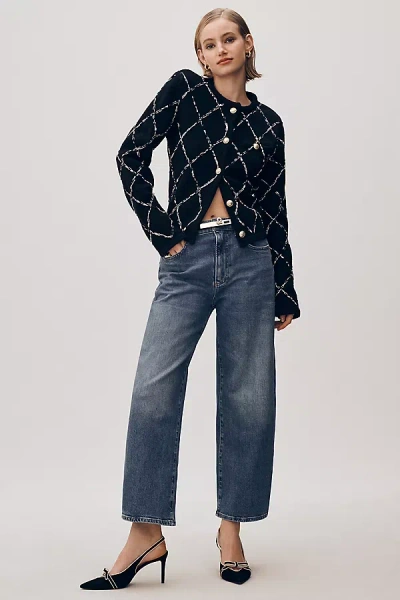 Paige Arellia High-rise Tapered Jeans In Blue