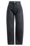 Paige Arellia High Waist Release Hem Ankle Barrel Leg Jeans In Gray