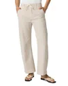 Paige Arellia Drawstring High Waist Ankle Barrel Leg Trouser Jeans