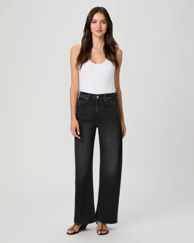 Paige Arellia Skimmer Barrel Jean In Black