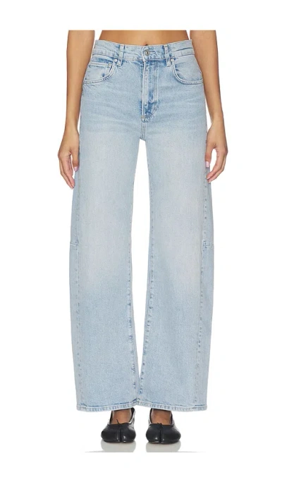 Paige Arellia Skimmer Barrel Jeans In Blue