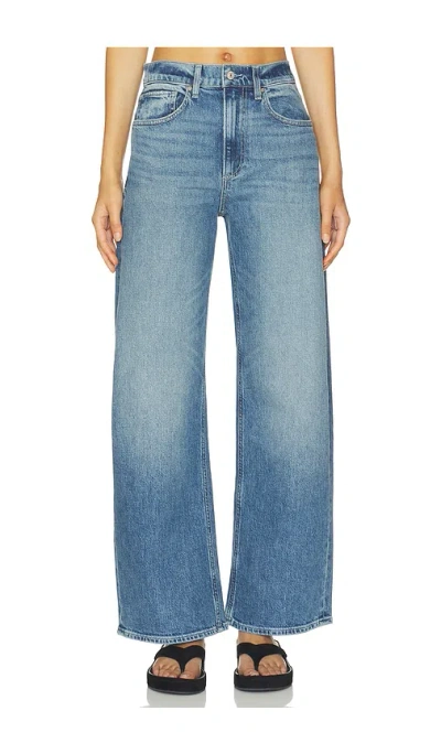 Paige Arellia Skimmer High Rise Barrel Jeans In Blue