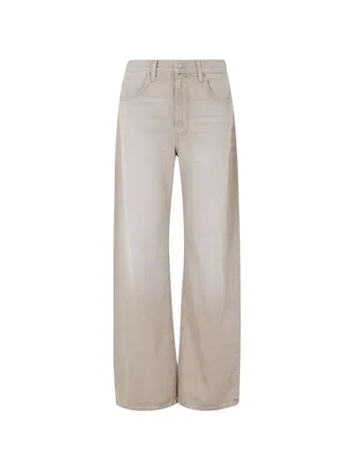 Paige Arellia Straight-leg Jeans In Gray