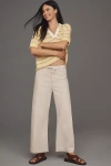 Paige Arellia Drawstring High Waist Ankle Barrel Leg Trouser Jeans