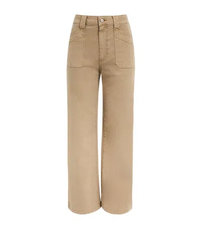Paige Ari Bootcut Jeans In Beige