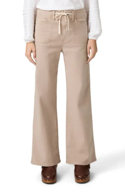 Paige Womens Vintage Utaupia Ari Wide-leg Cotton Trousers In Pink