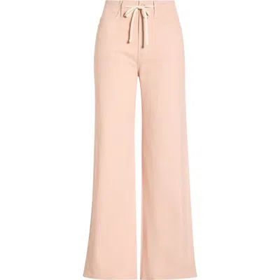 Paige Ari Drawstring High Waist Wide Leg Pants In Neutral