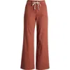 Paige Ari Drawstring Wide Leg Pants In Vintage Clay Sunset