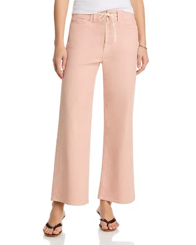 Paige Ari High Rise Wide Leg Weekender Jeans In Vintage Sunset Peach In Multi